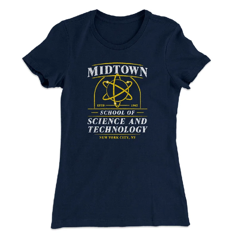 Elegant silk dresses for women-Midtown School Of Science And Technology Women's T-Shirt