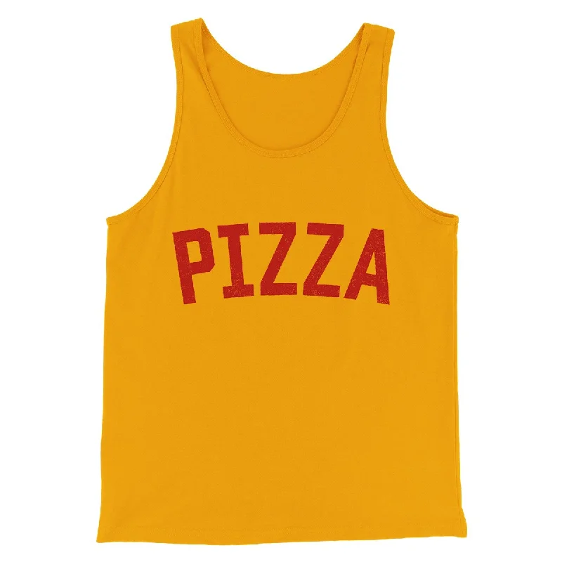 Trendy cargo skirts for women-Pizza Men/Unisex Tank Top