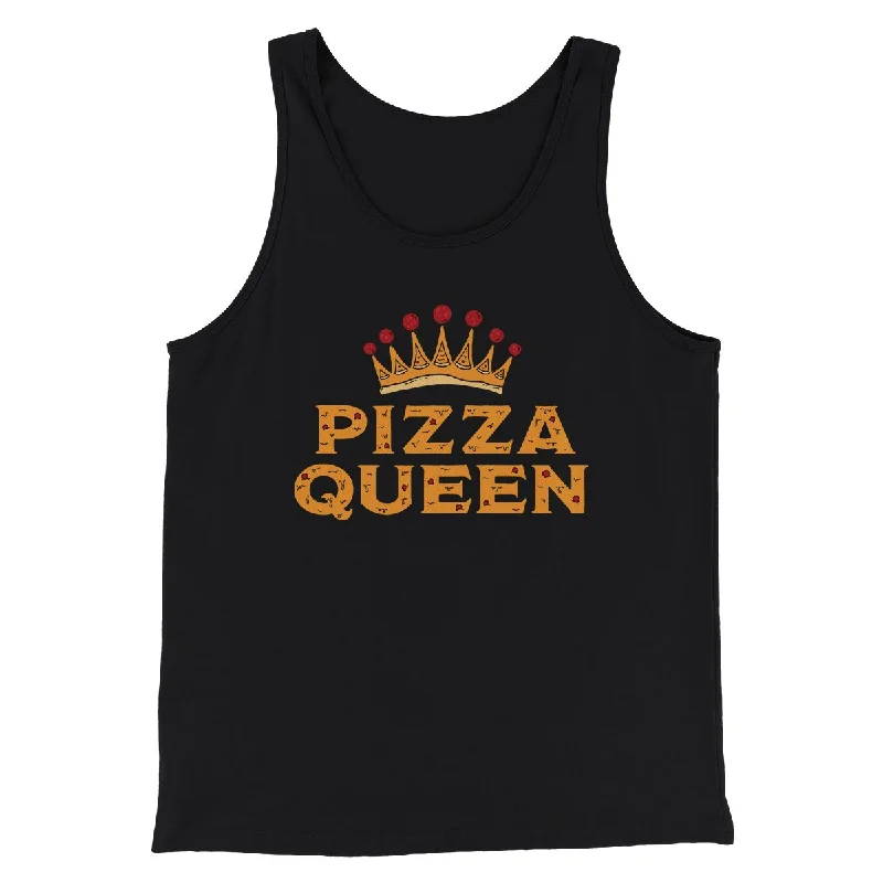 Affordable hoodies for women-Pizza Queen Funny Men/Unisex Tank Top