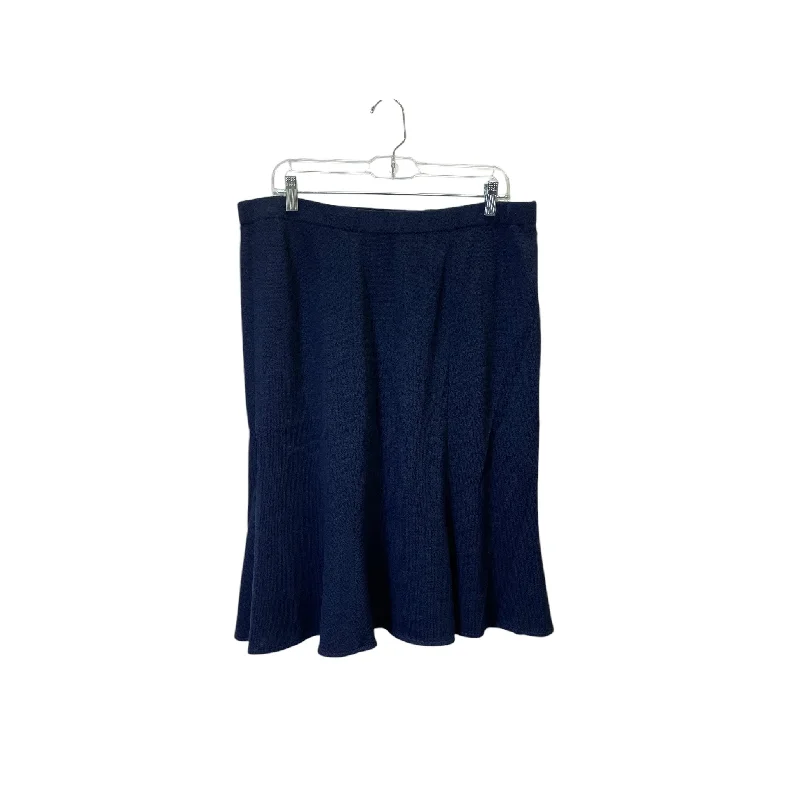 Casual leggings for daily wear-Skirt Luxury Designer By St John Collection In Navy, Size:14