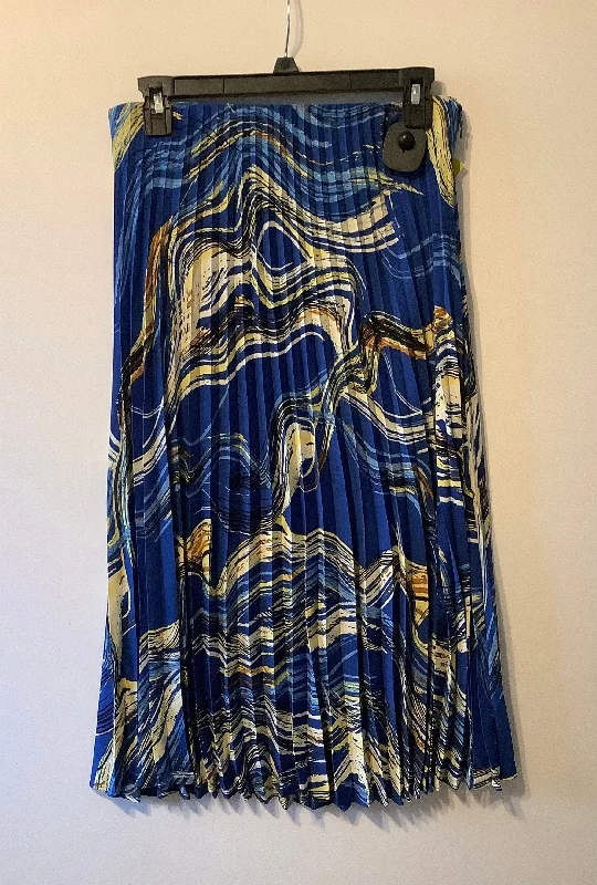 Luxury cocktail dresses with pearls-Skirt Maxi By Nine West In Blue, Size: M