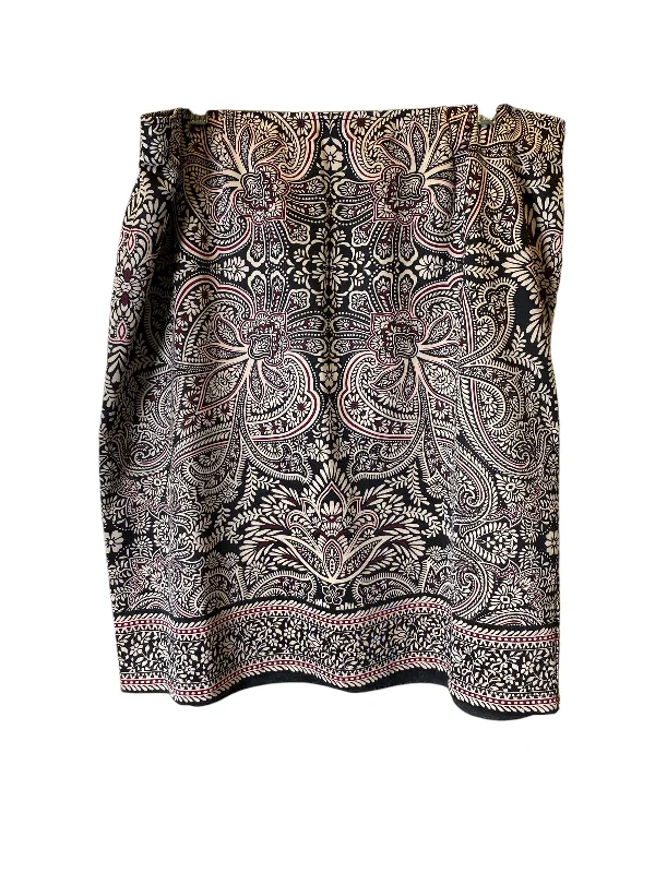 Luxury cashmere sweaters for women-Skirt Midi By Valerie Stevens In Multi-colored, Size: 16