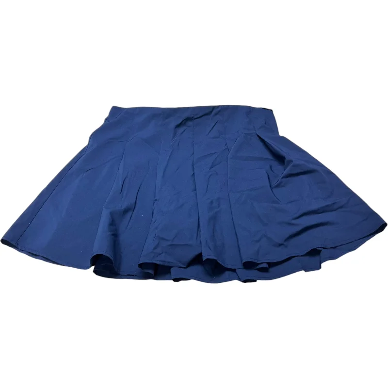 Elegant satin tops for women-Skirt Mini & Short By J. Crew In Blue, Size: M