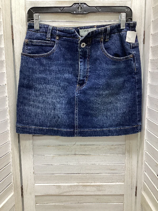 Trendy high-waisted jeans for women-Skirt Mini & Short By We The Free In Blue Denim, Size: 6