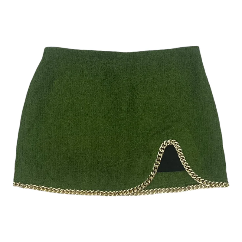 Designer sundresses under 50-Skirt Mini & Short By Zara In Green, Size:Xl