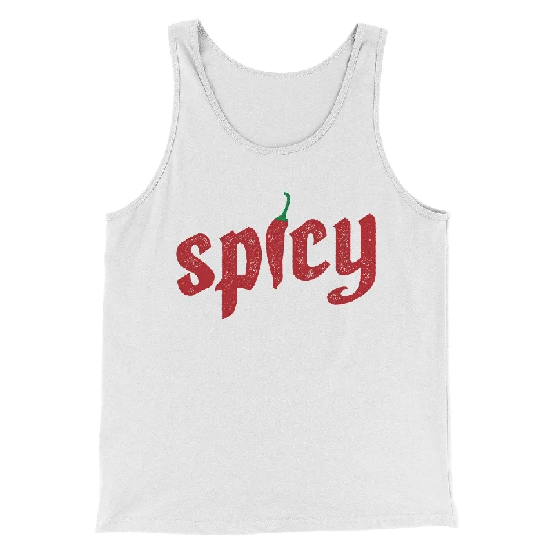 Vintage-inspired sundresses-Spicy Funny Men/Unisex Tank Top