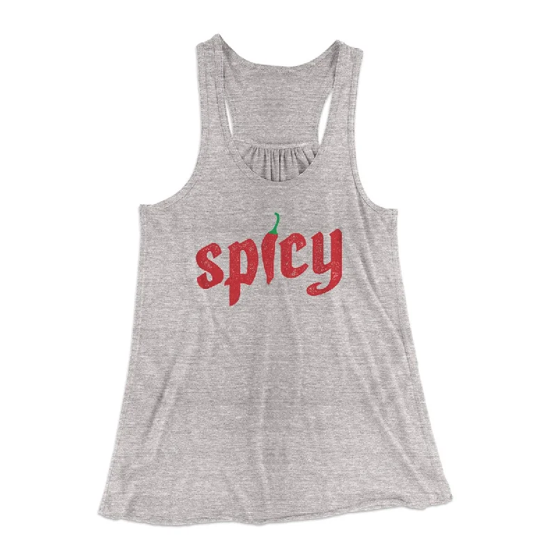 Soft cotton pajamas for women-Spicy Funny Women's Flowey Tank Top