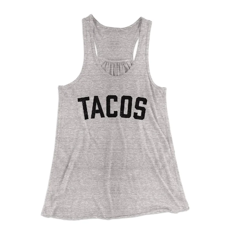 Stylish jumpsuits for casual outings-Tacos Women's Flowey Tank Top