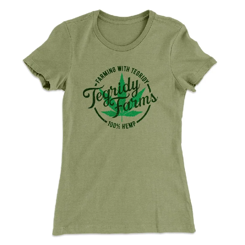 Stylish crop tops for summer-Tegridy Farms Women's T-Shirt