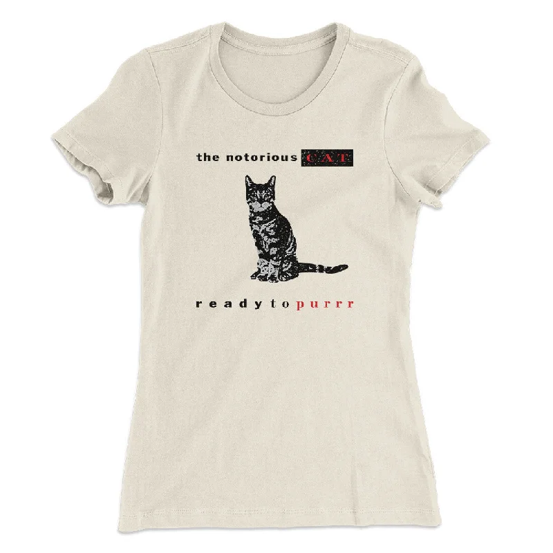 Vintage floral tops for spring-The Notorious Cat Women's T-Shirt