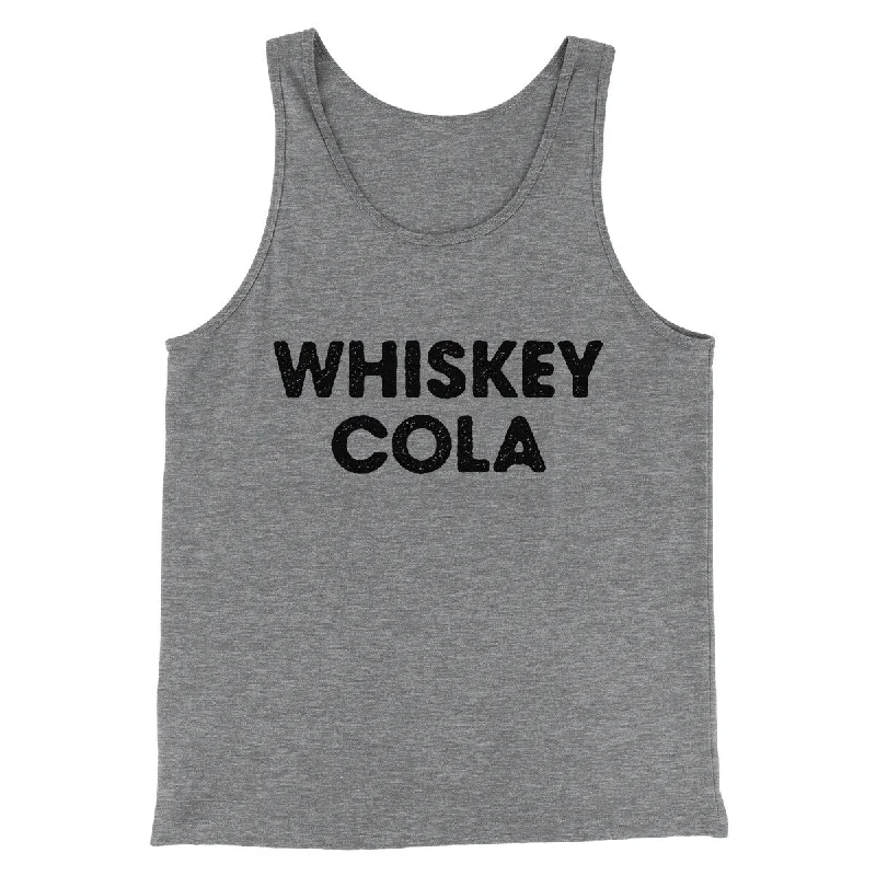 Elegant wrap tops for evening-Whiskey Cola Men/Unisex Tank Top