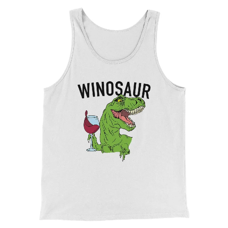 Chic leather skirts for fall-Winosaur Funny Men/Unisex Tank Top