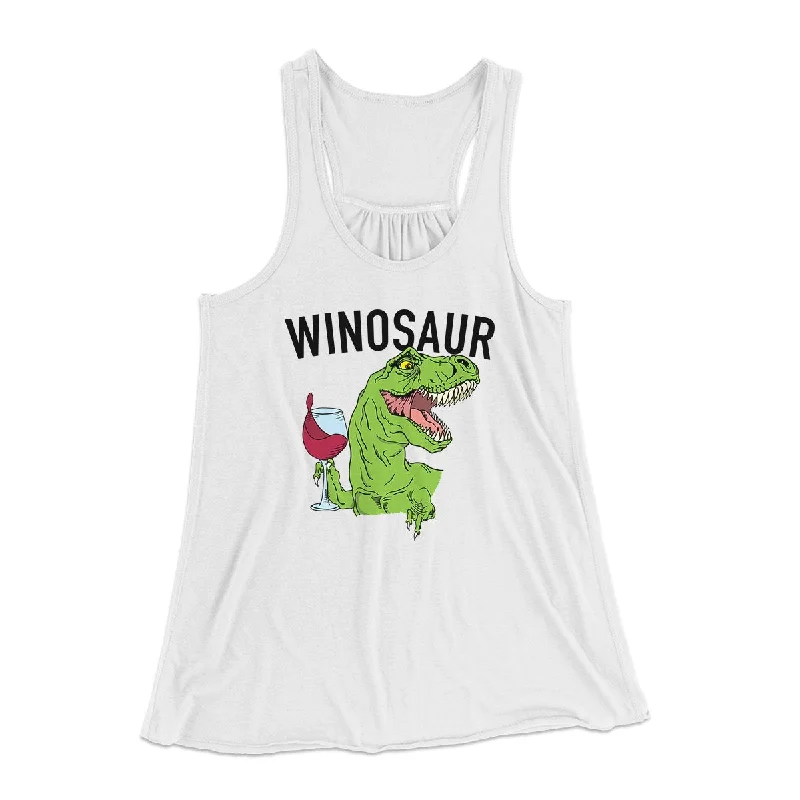 Vintage floral dresses for summer-Winosaur Funny Women's Flowey Tank Top