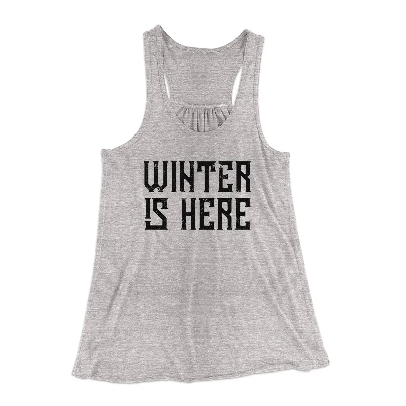 Luxury wool coats for women-Winter is Here Women's Flowey Tank Top