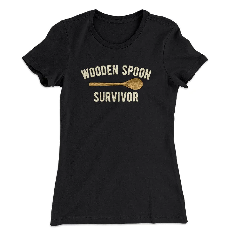 Casual denim skirts for women-Wooden Spoon Survivor Women's T-Shirt