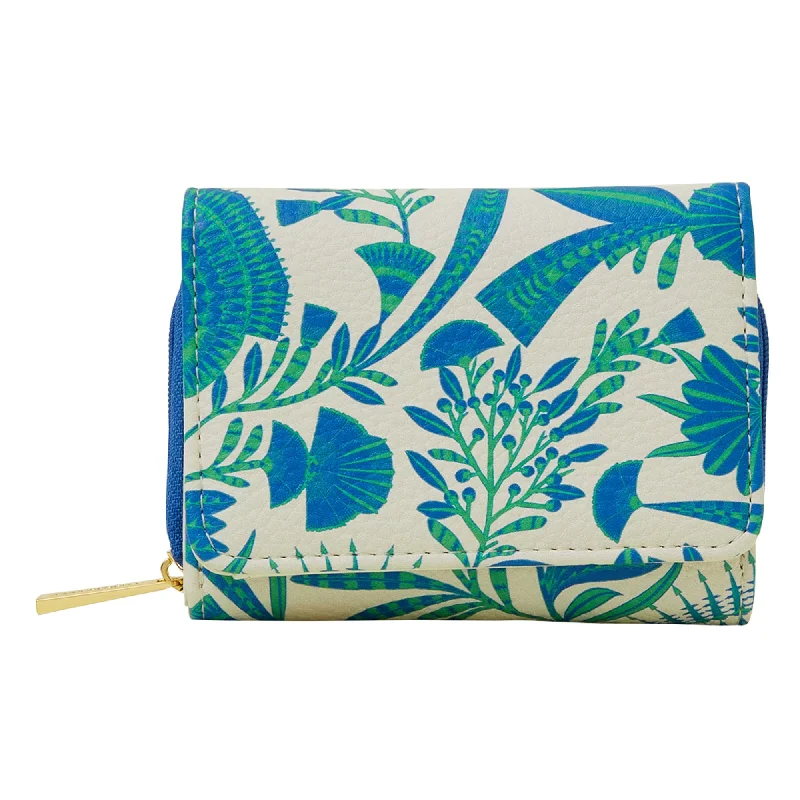 Retro-inspired shoulder bags-Accessorize London Women's White Ornamental Floral Wallet