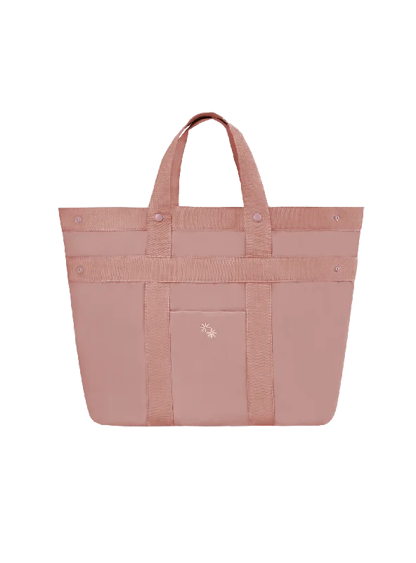 Trendy straw bags for beach outings-Multi-Way Tote (Terracotta)