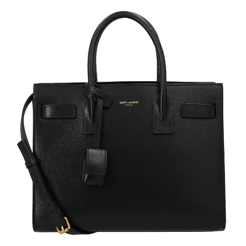 Designer hobo bags on discount-Saint Laurent Baby Sac De Jour Made Of Smooth Leather Black