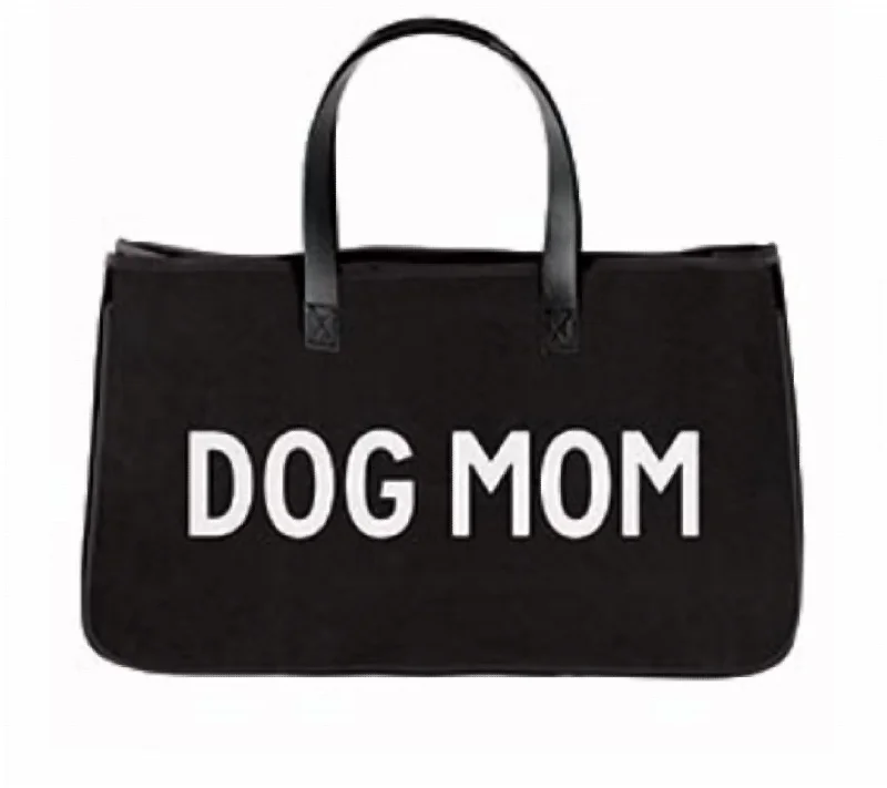 Trendy woven beach bags-Women's Savannah Canvas Tote Bag In Dog Mom