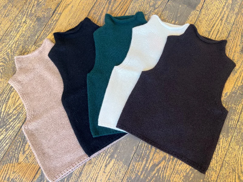 Stylish cardigans for fall-Sabyln Sleeveless Turtleneck